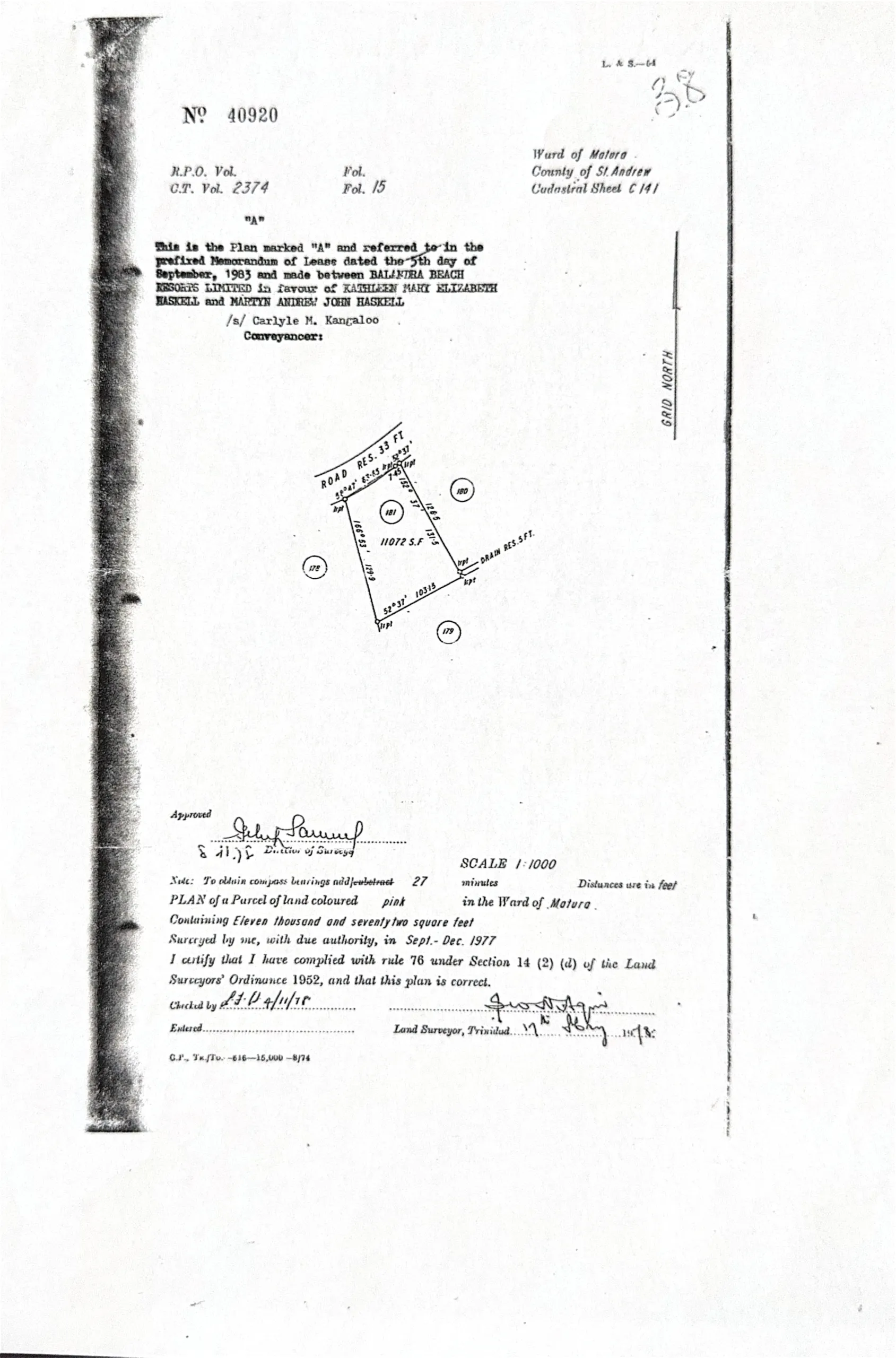 Lot J 181 Balandra Beach Resort Development land for sale
