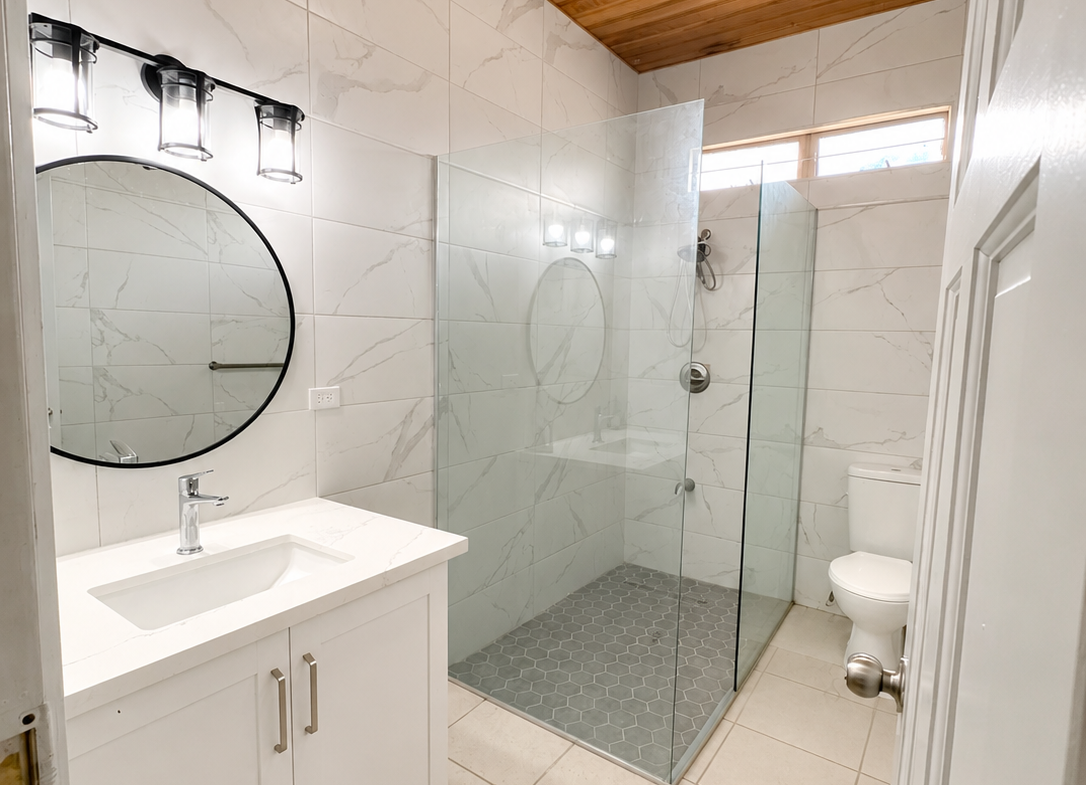 14 trincity home bathroom walk in shower